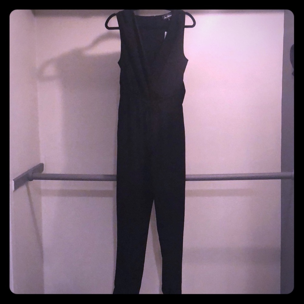 Sam Edelman black backless jumpsuit